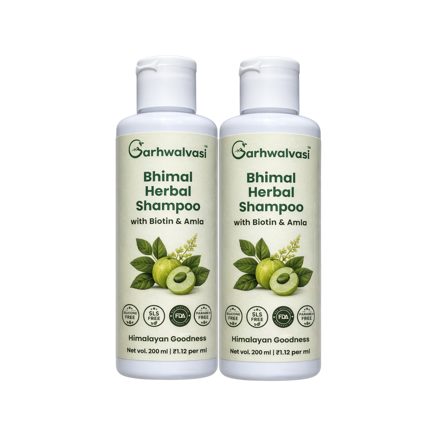 Buy 2 Bottle of Bhimal Herbal Shampoo with Biotin and Amla