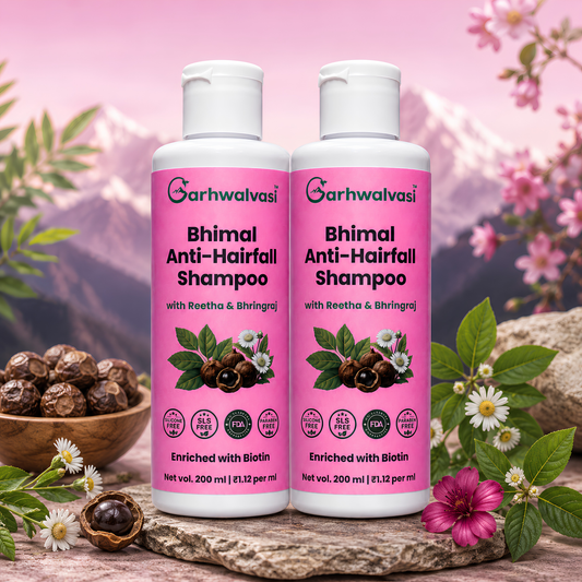 Buy Two Bottle of Bhimal Herbal Anti Hairfall Shampoo